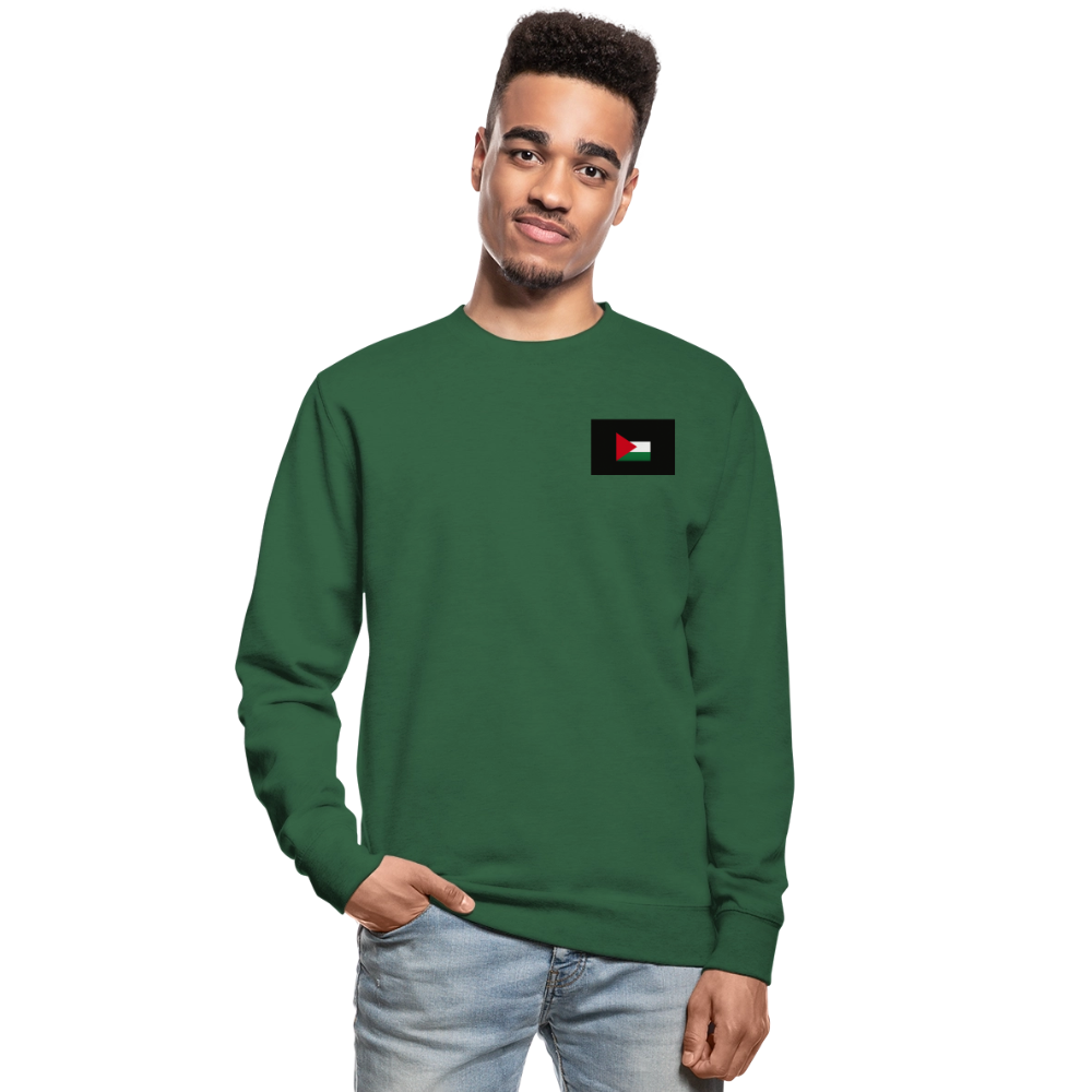 Sweat-shirt Unisex Palestine - vert foncé