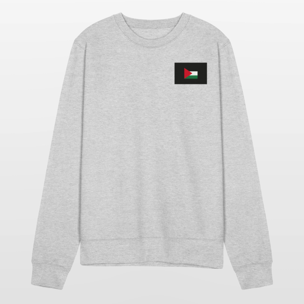 Sweat-shirt Unisex Palestine - gris chiné