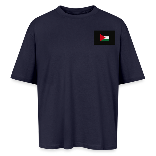 T-shirt oversize unisexe Palestine - marine