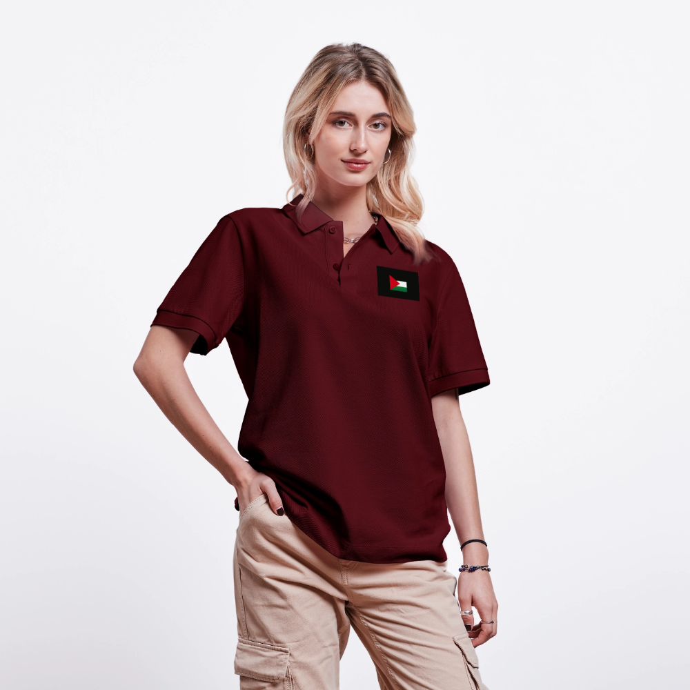 Polo PREPSTER bio Stanley/Stella Unisexe Palestine - bordeaux