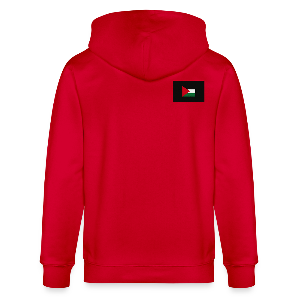Veste à capuche bio CULTIVATOR Stanley/Stella Unisexe Palestine - rouge