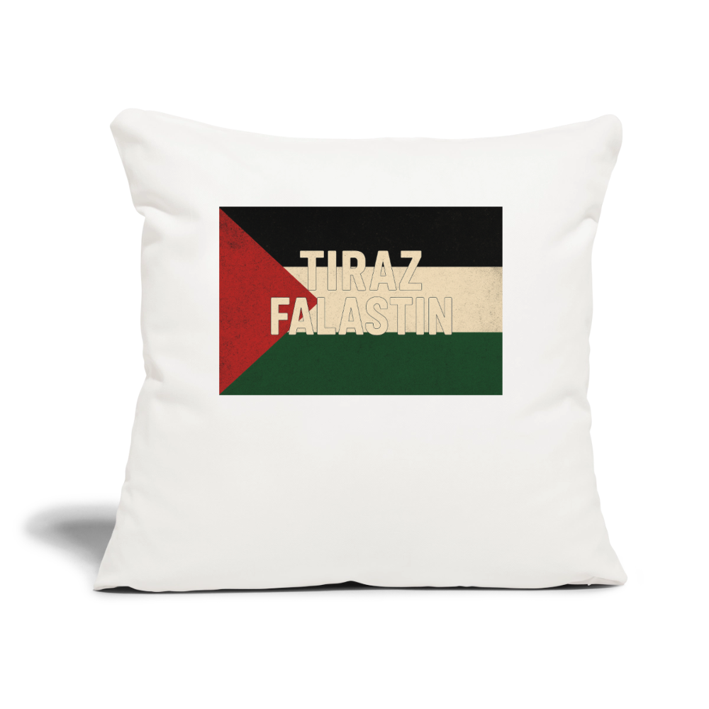Coussin et housse de 45 x 45 cm - blanc nature