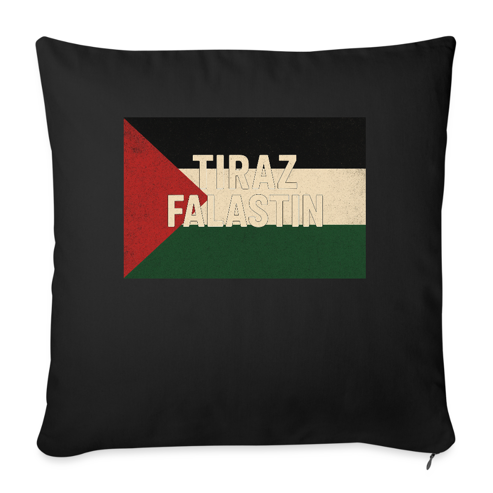 Coussin et housse de 45 x 45 cm - noir