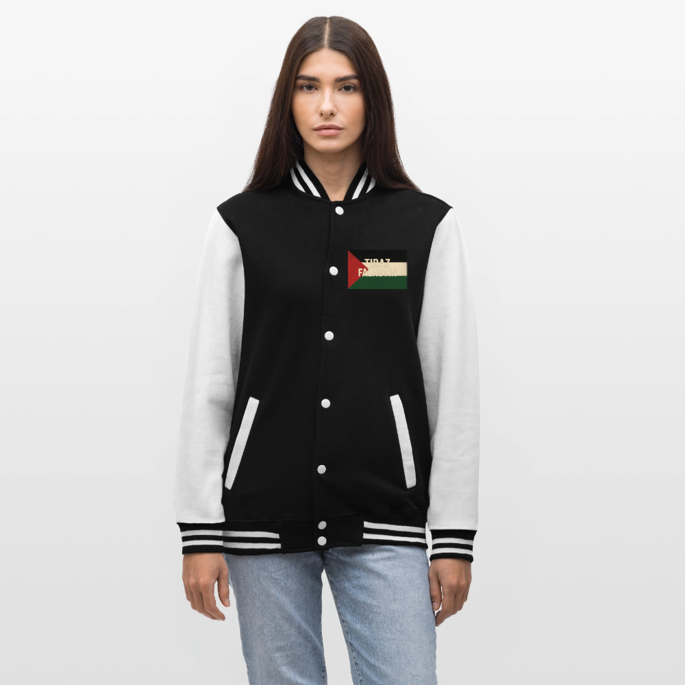 Veste Teddy de sport Palestine - noir/blanc