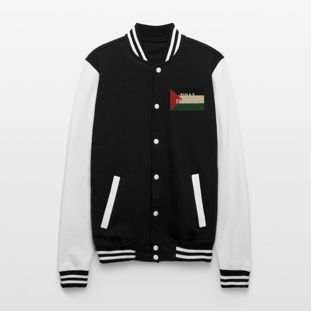 Veste Teddy - noir/blanc