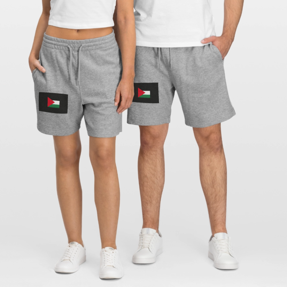 Short de jogging bio TRAINER Stanley/Stella unisexe Palestine - gris chiné