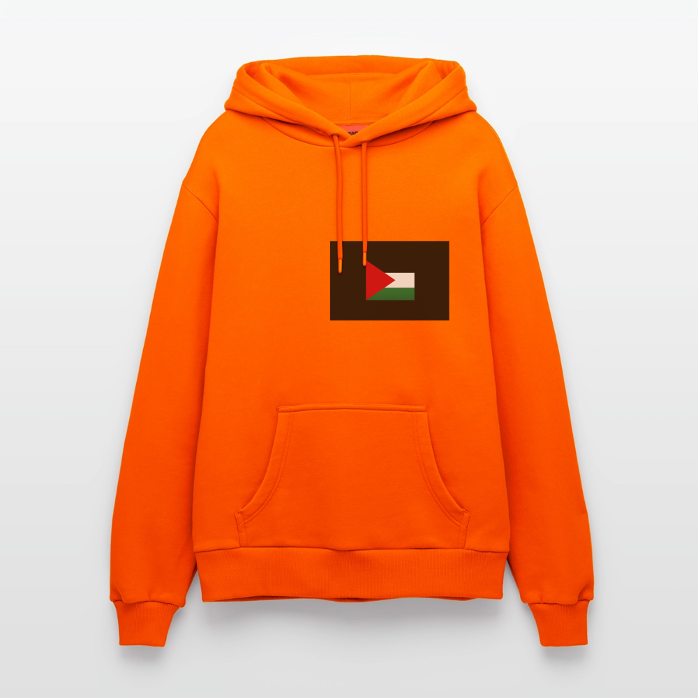 Sweat à capuche bio décontracté fabriqué en UE palestine - SUNSET ORANGE