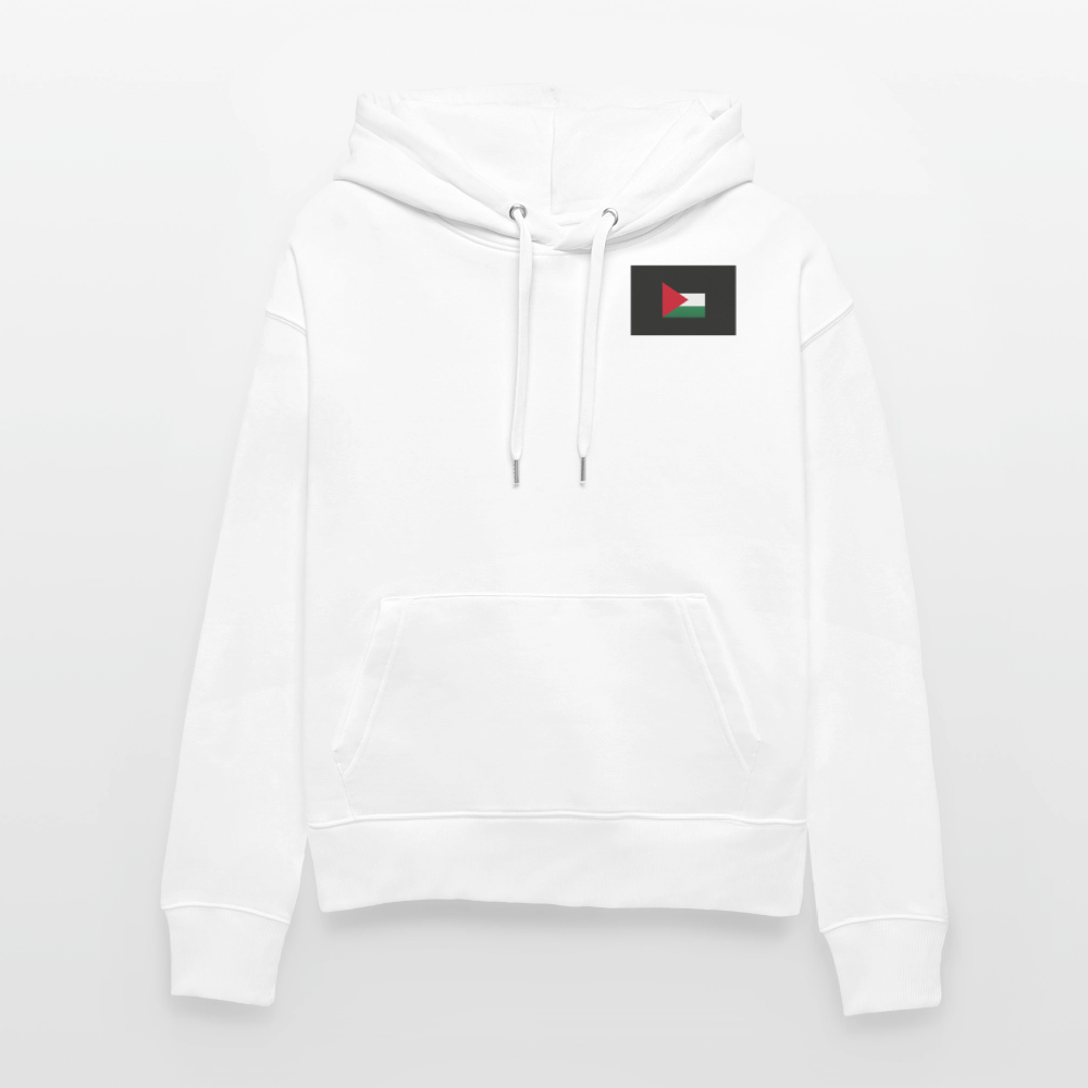 Sweat Ă  capuche bio SLAMMER Stanley/Stella Unisexe Palestine - blanc