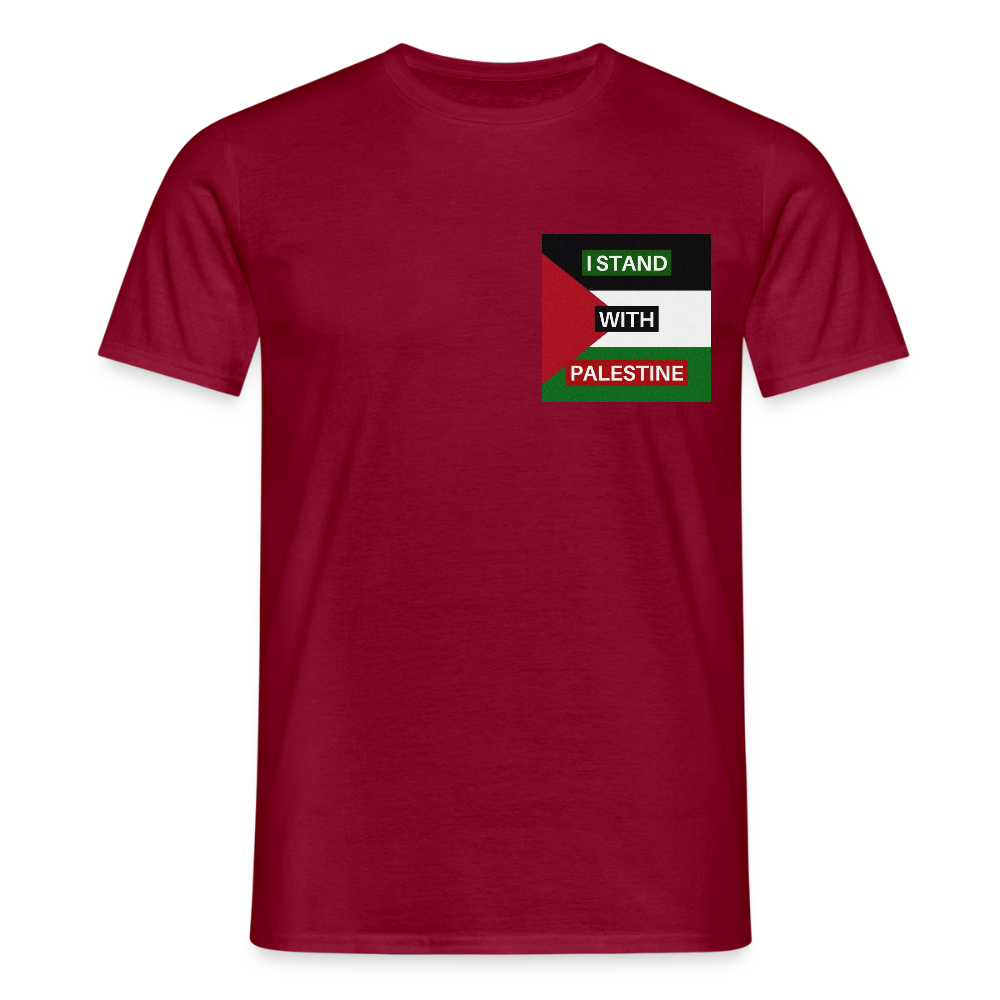 Men's T-Shirt Palestine - brick red