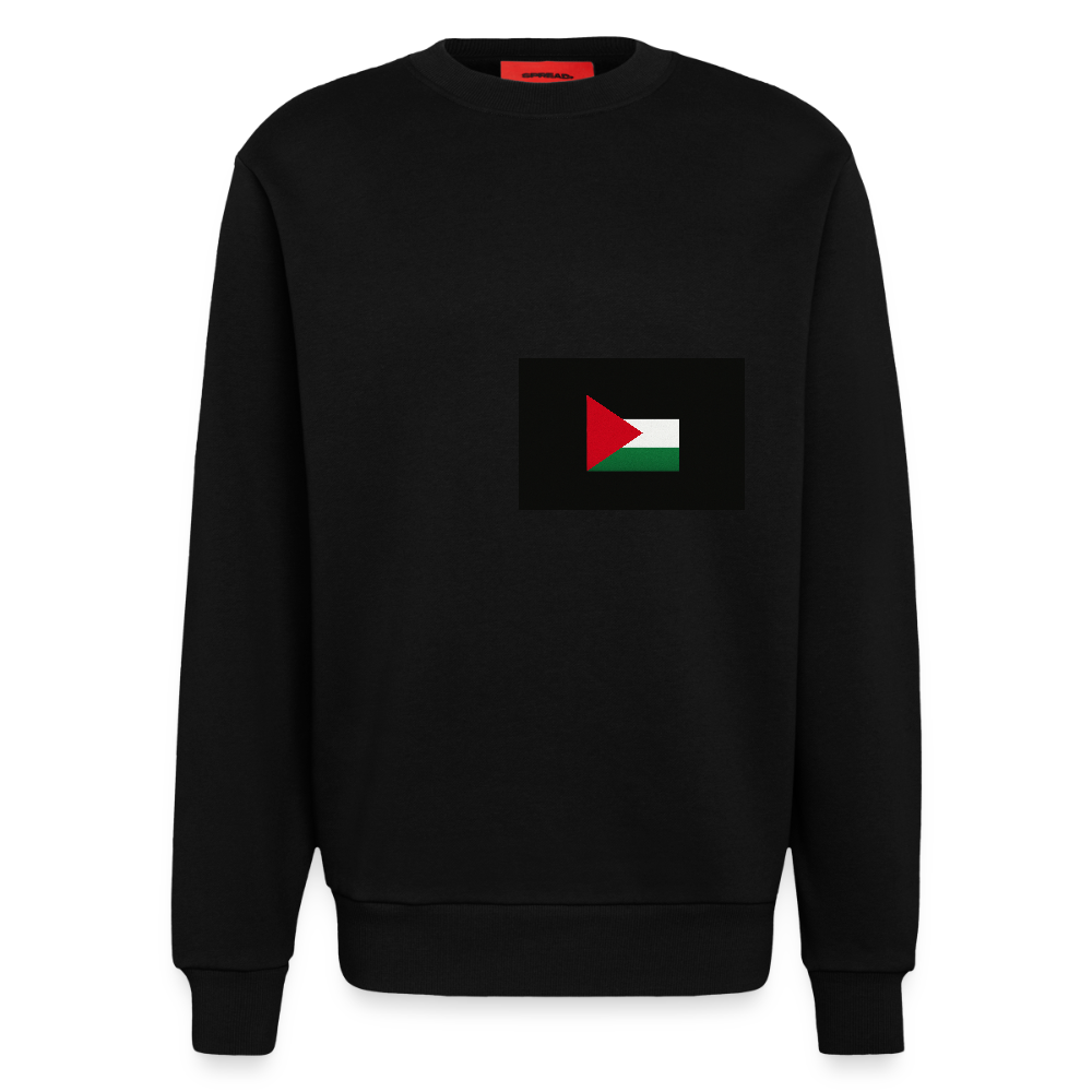 Sweat bio épais oversize fabriqué en UE palestine - SOLID BLACK