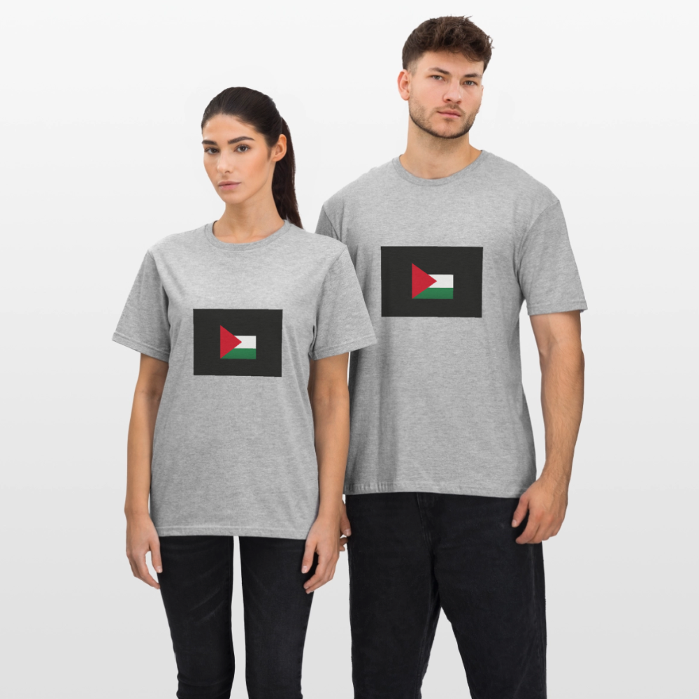 T-shirt polycoton Unisexe Palestine - gris chiné
