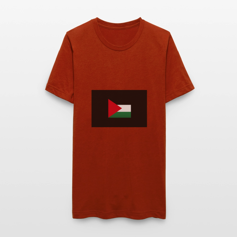 T-shirt chiné Bella + Canvas Unisexe Palestine - brique