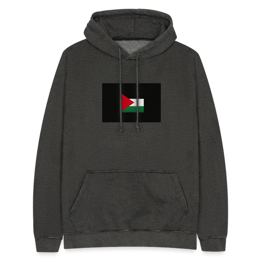 Sweat-shirt à capuche vintage unisexe Palestine - noir vintage
