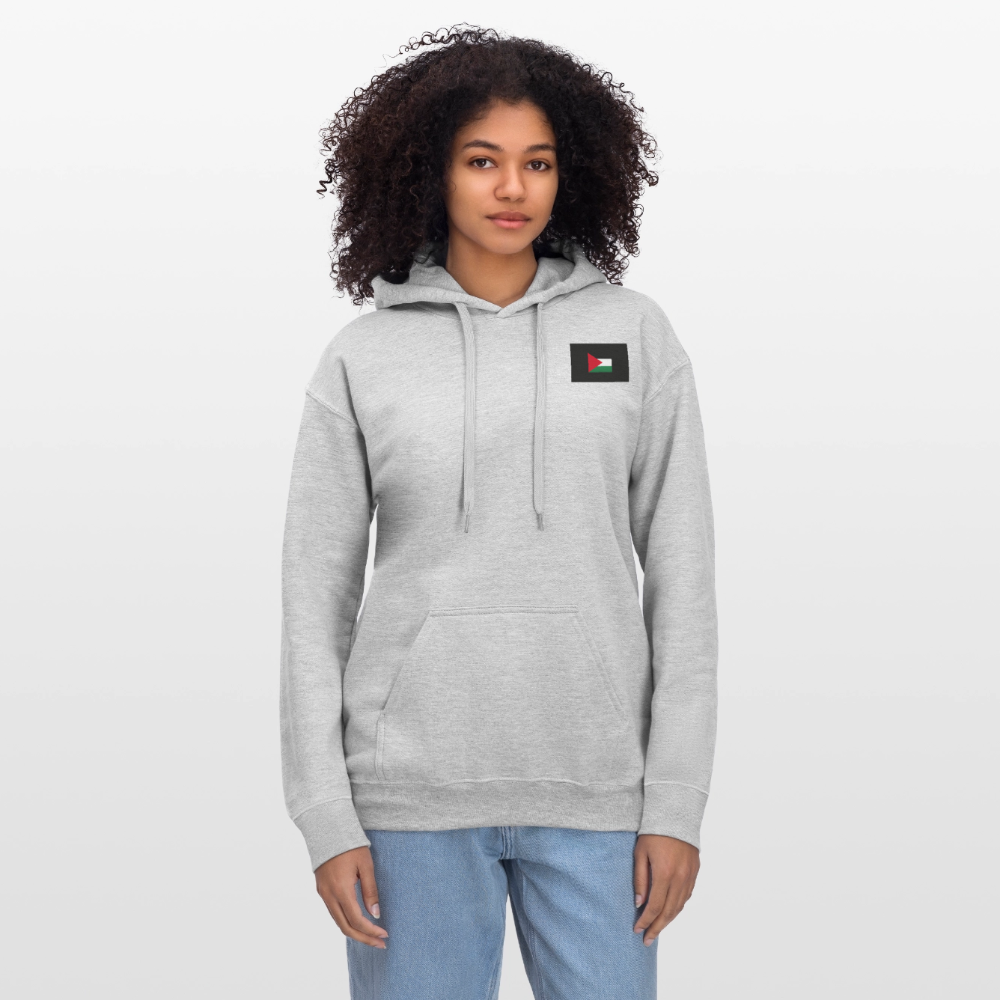 Sweat à capuche Softstyle® Gildan Unisexe Palestine - gris clair chiné