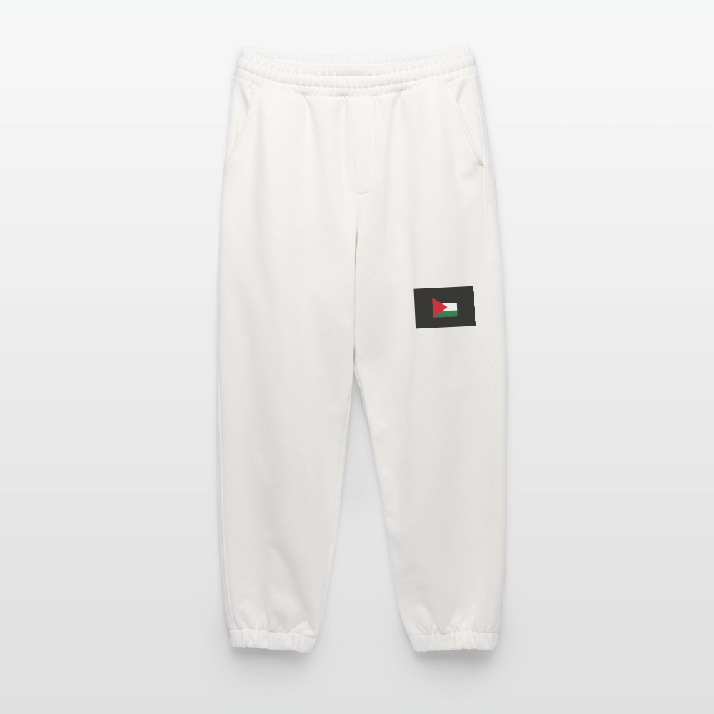 Pantalon de jogging bio épais fabriqué en UE Palestine - OFF WHITE