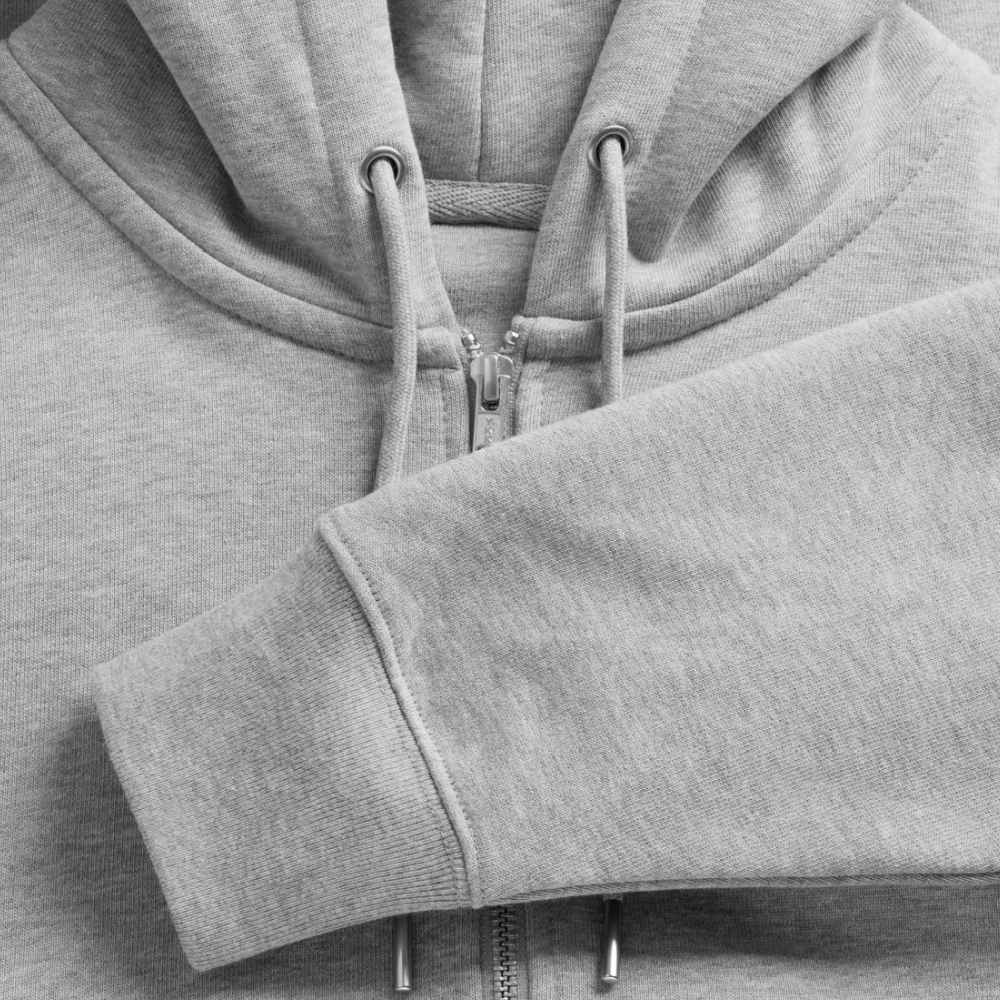 Veste à capuche bio CULTIVATOR Stanley/Stella Unisexe Palestine - gris chiné