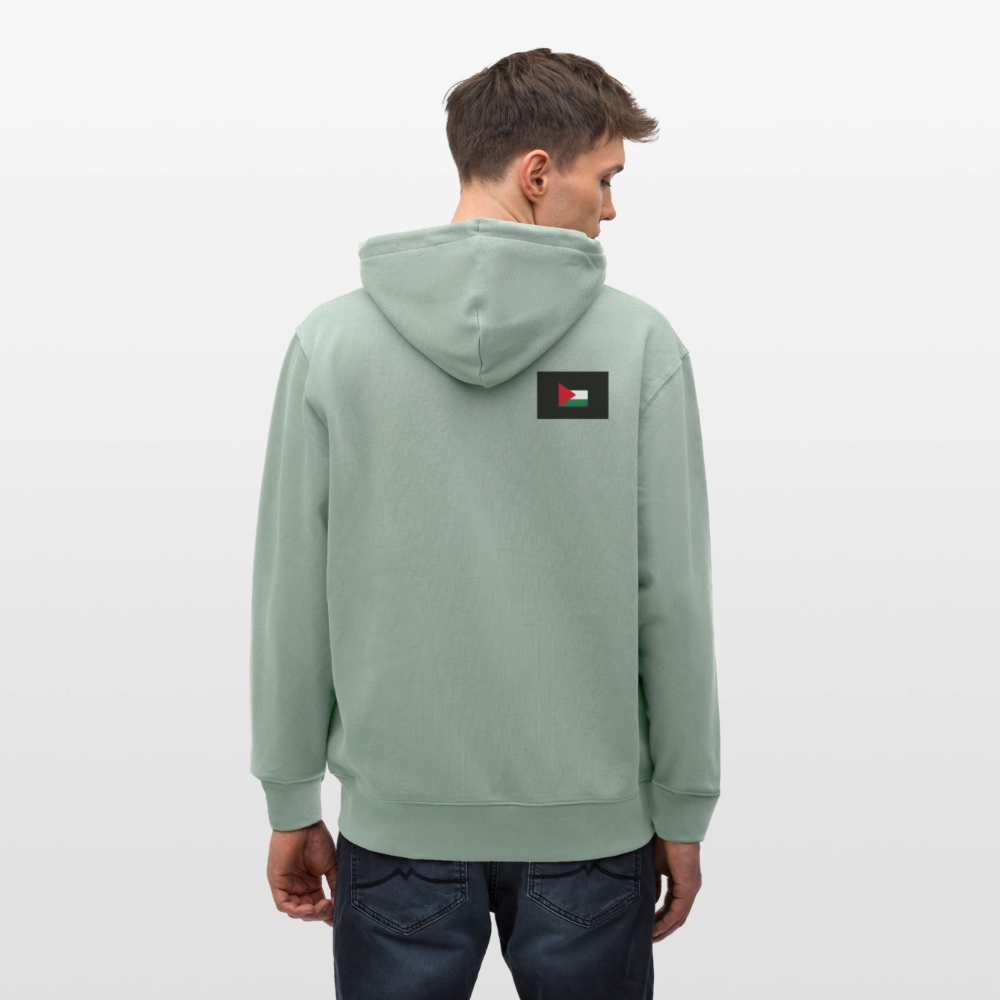 Veste à capuche bio CULTIVATOR Stanley/Stella Unisexe Palestine - vert de gris clair