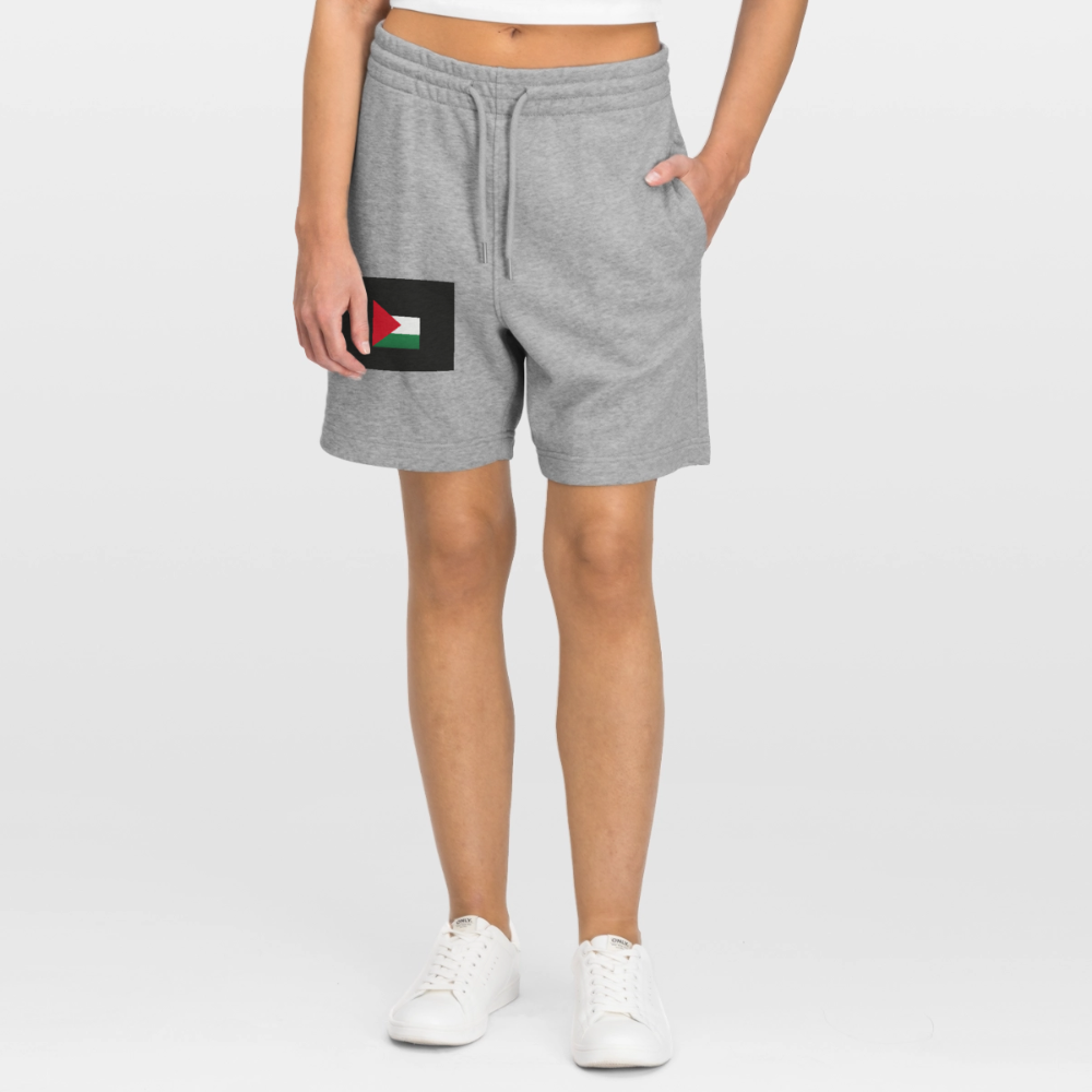 Short de jogging bio TRAINER Stanley/Stella unisexe Palestine - gris chiné
