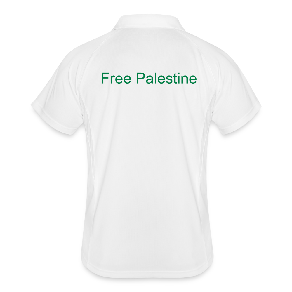 Men's Polo breathable Palestine - white/navy