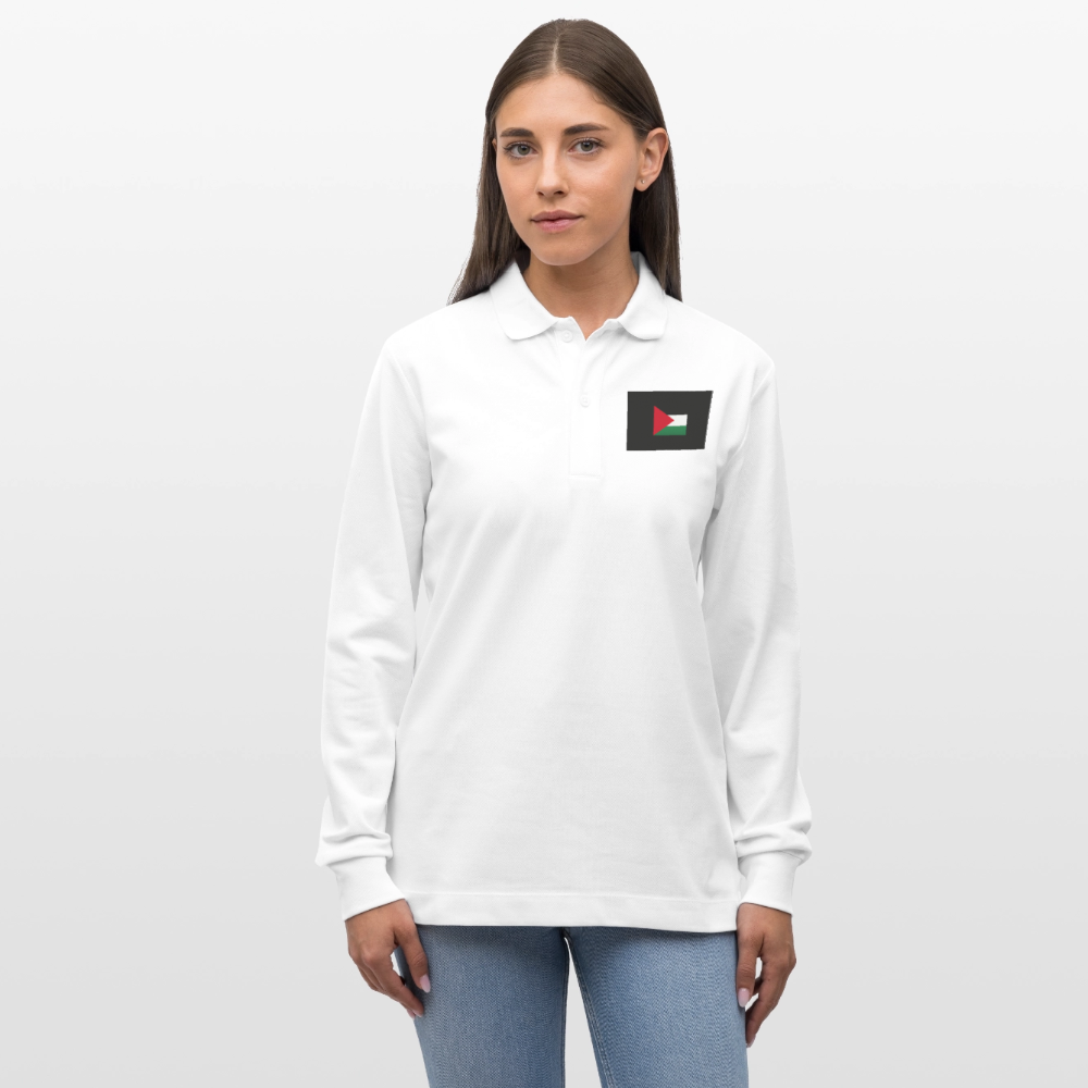 Polo Ă  manches longues bio PREPSTER Stanley/Stella Unisexe Palestine - blanc