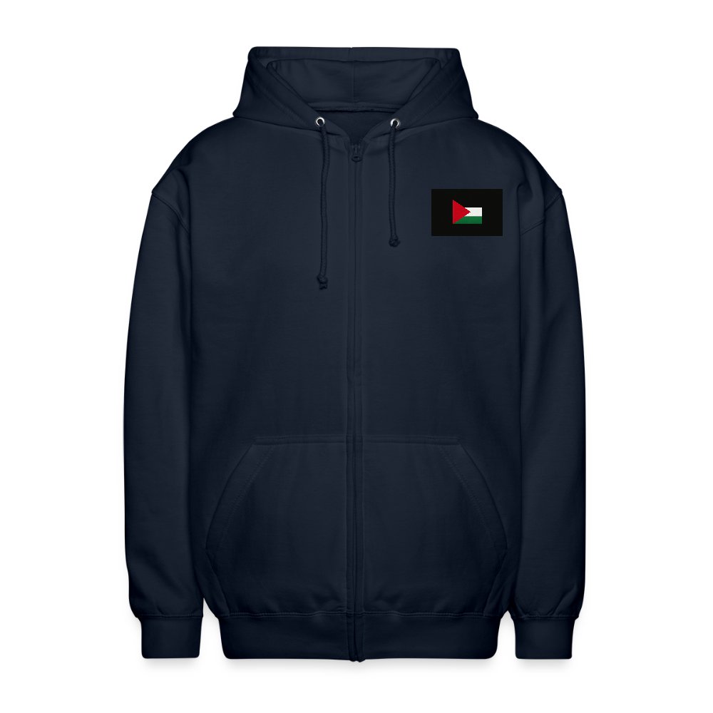 Veste à capuche unisexe Palestine - marine