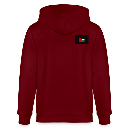 Veste à capuche bio CULTIVATOR Stanley/Stella Unisexe Palestine - bordeaux
