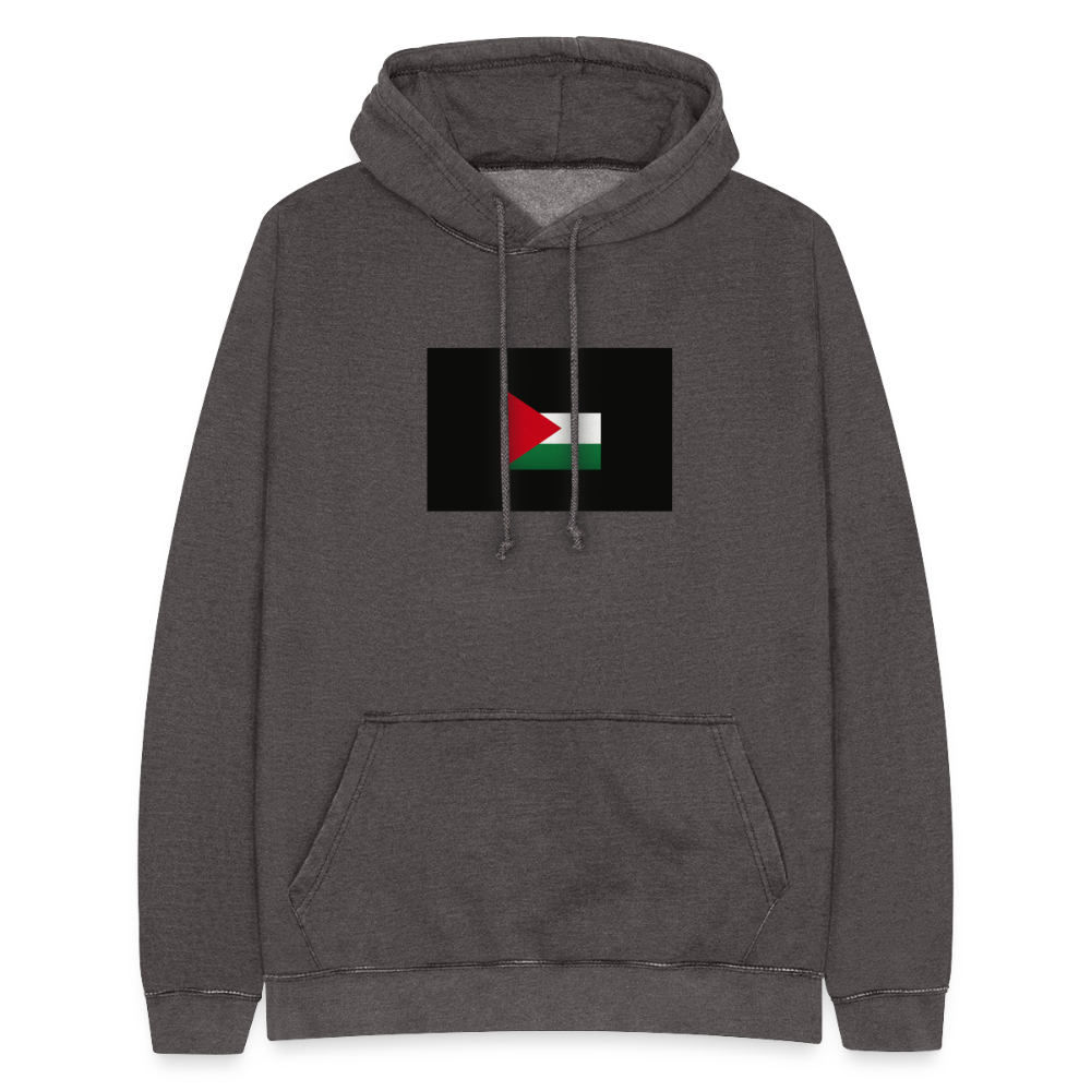 Sweat-shirt à capuche vintage unisexe Palestine - gris délavé