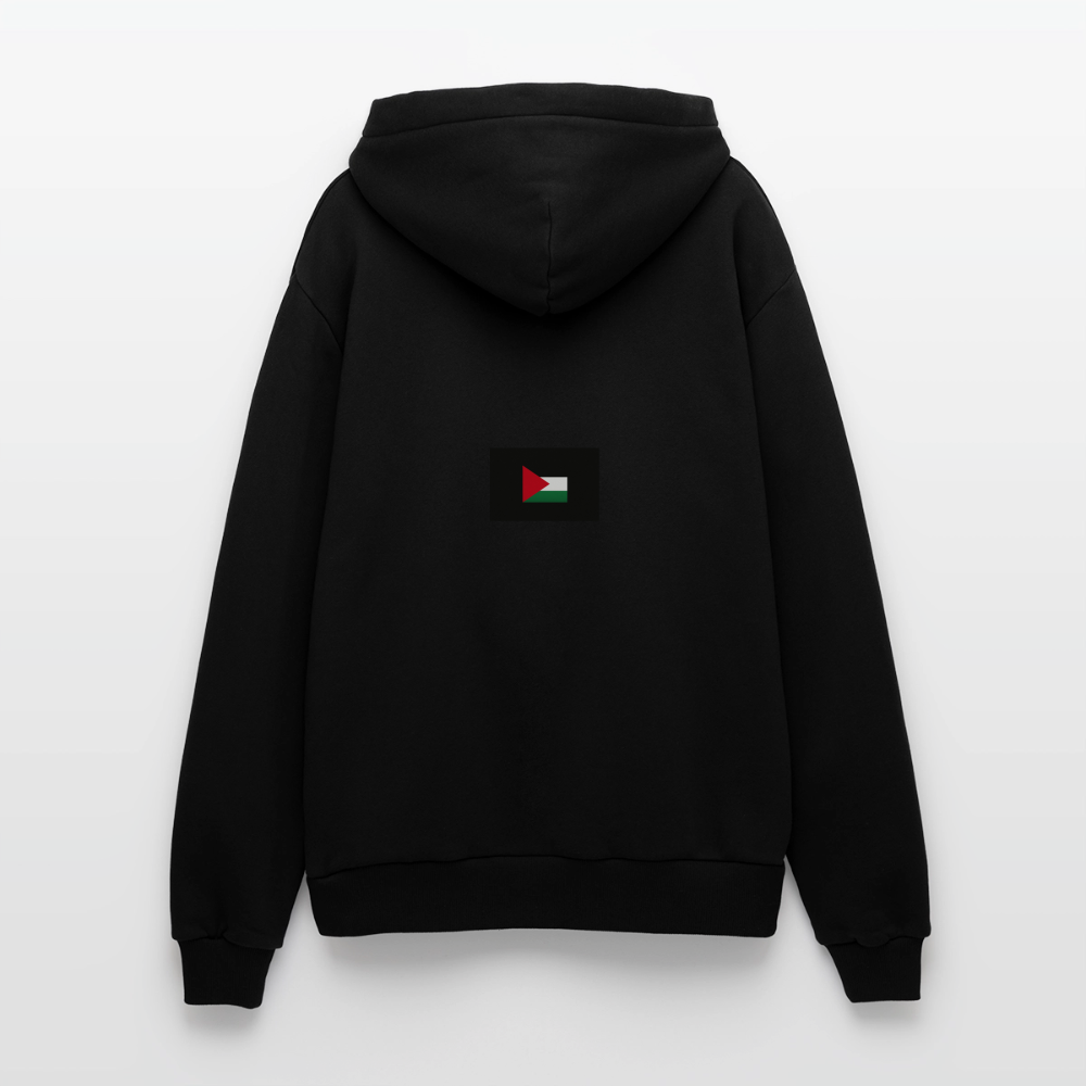 Sweat à capuche bio décontracté fabriqué en UE palestine - SOLID BLACK