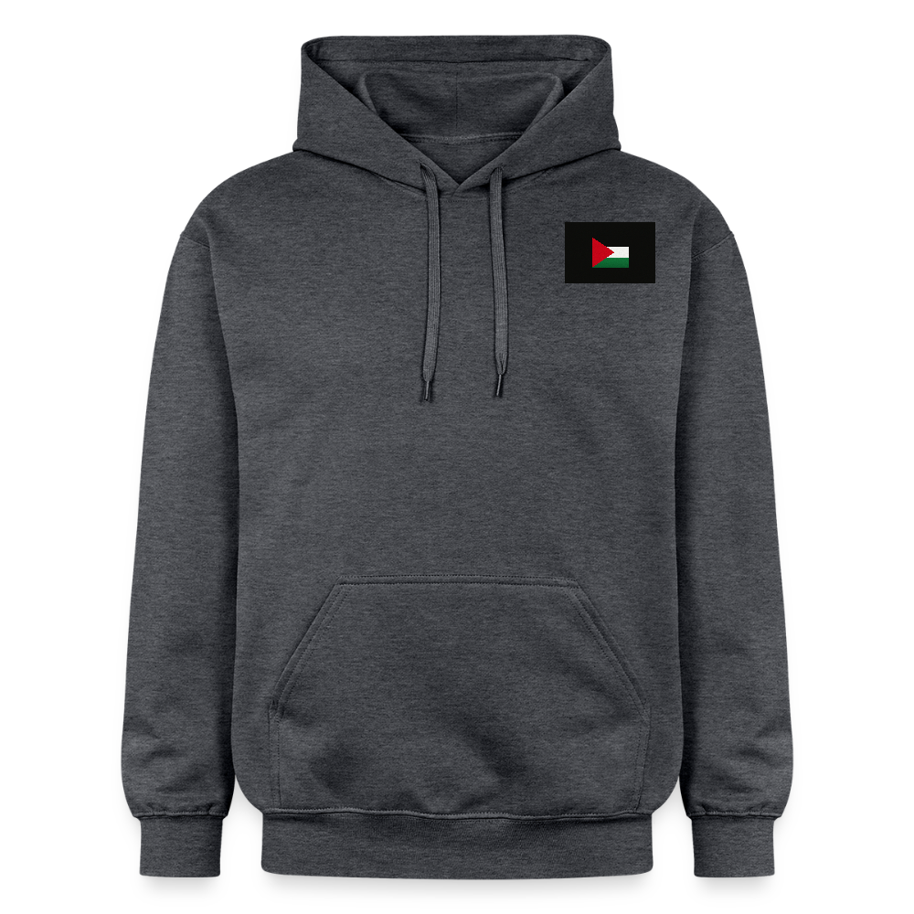 Sweat à capuche Softstyle® Gildan Unisexe Palestine - gris foncé chiné