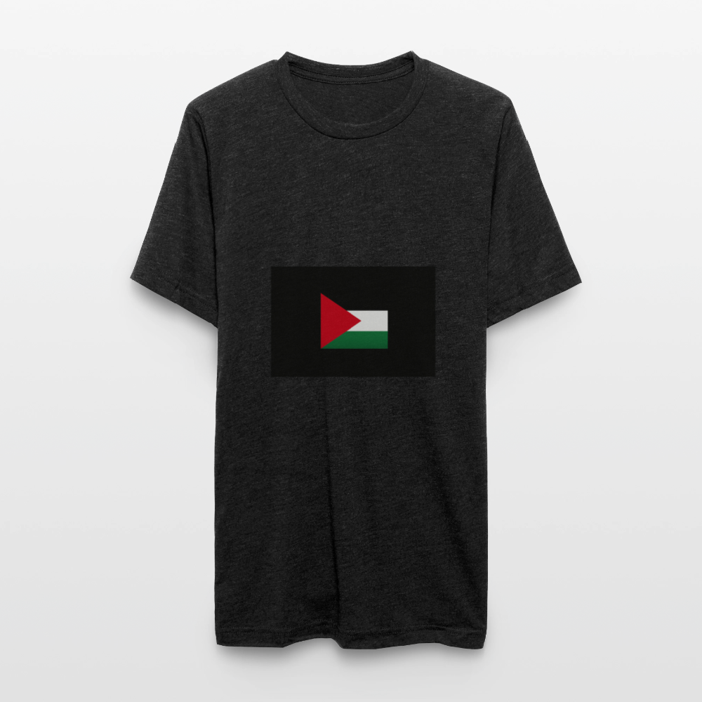 T-shirt chiné Bella + Canvas Unisexe Palestine - noir chiné
