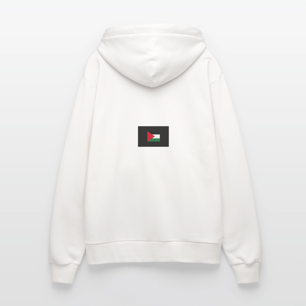 Sweat à capuche bio décontracté fabriqué en UE palestine - OFF WHITE