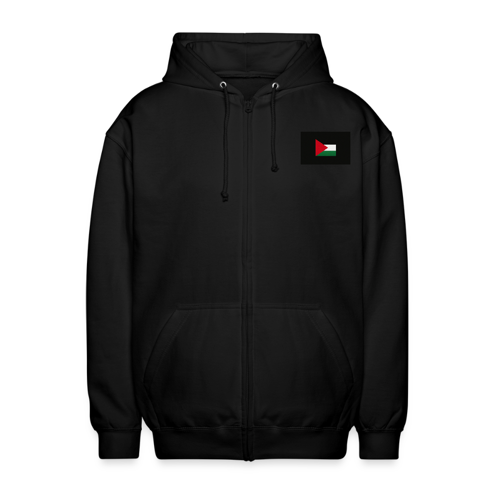 Veste à capuche unisexe Palestine - noir