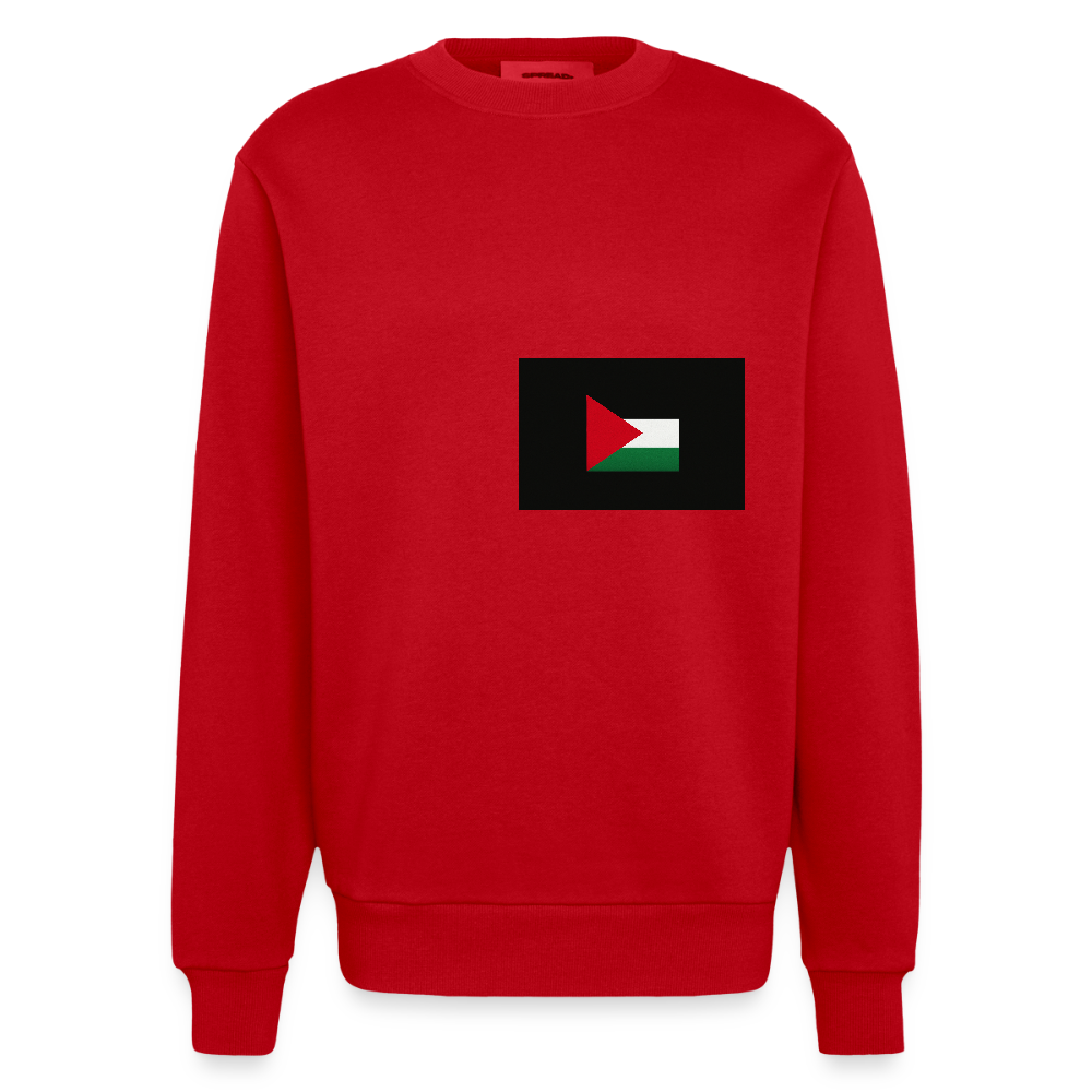Sweat bio épais oversize fabriqué en UE palestine - rouge