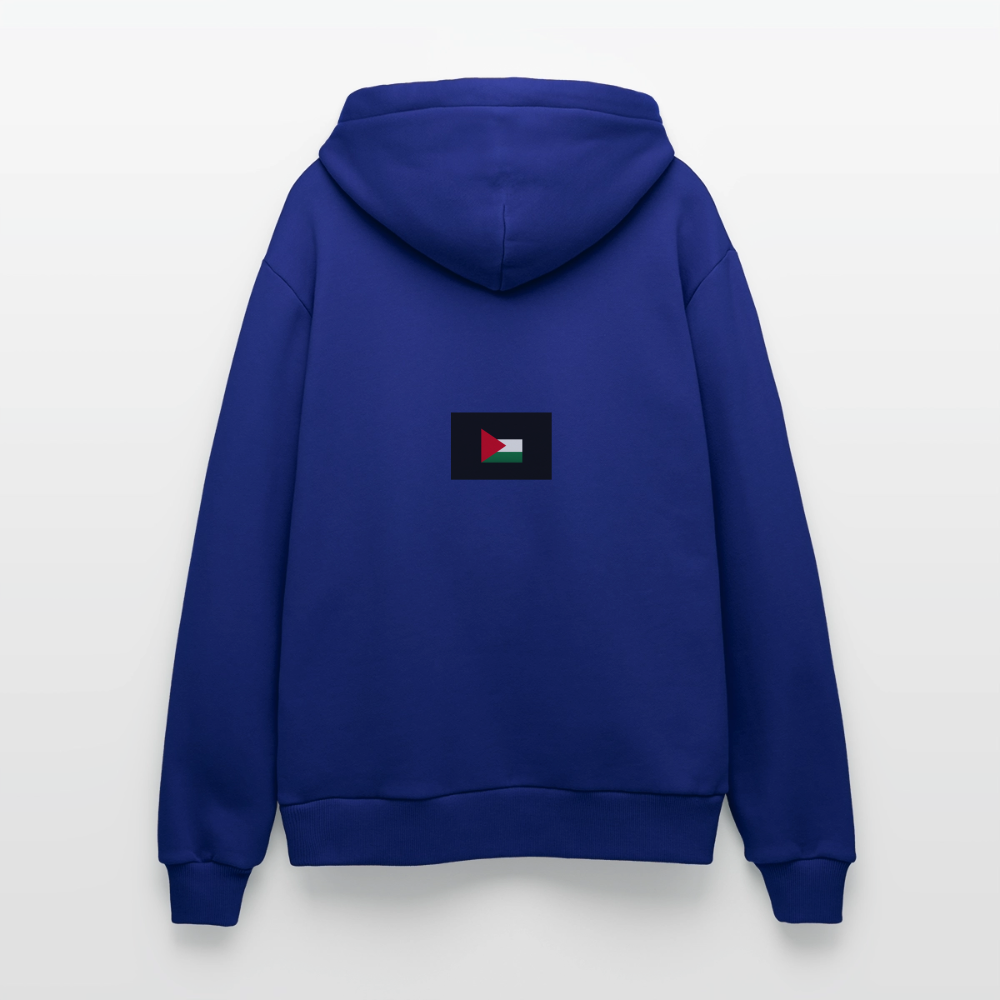 Sweat à capuche bio décontracté fabriqué en UE palestine - Iconic Blue