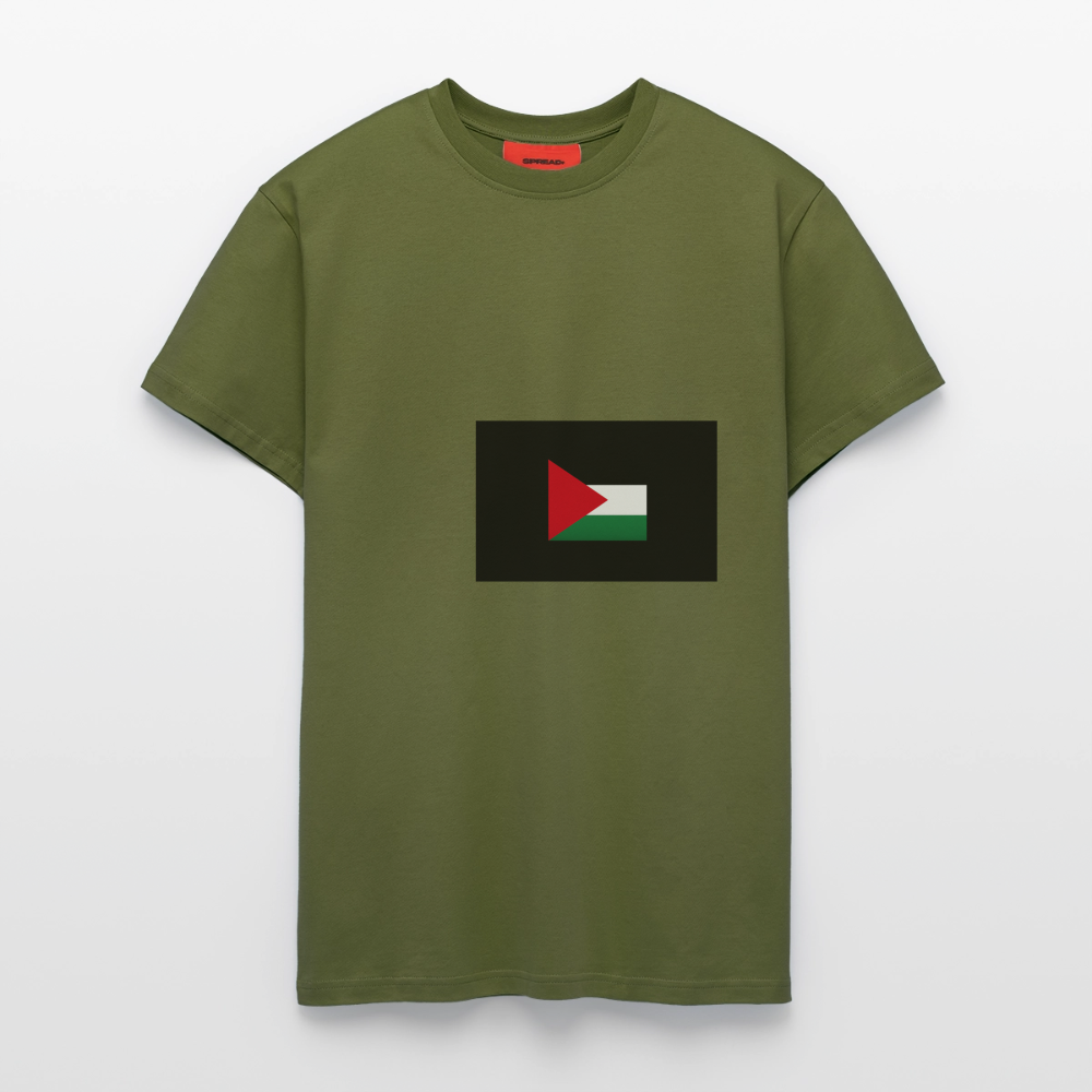 T-shirt bio décontracté fabriqué en UE palestine - MOSS GREEN