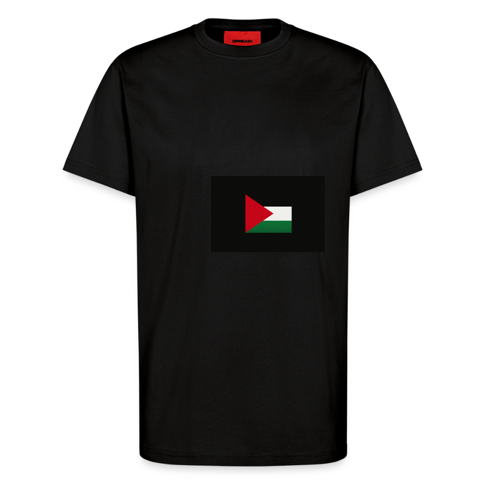T-shirt bio décontracté fabriqué en UE palestine - SOLID BLACK
