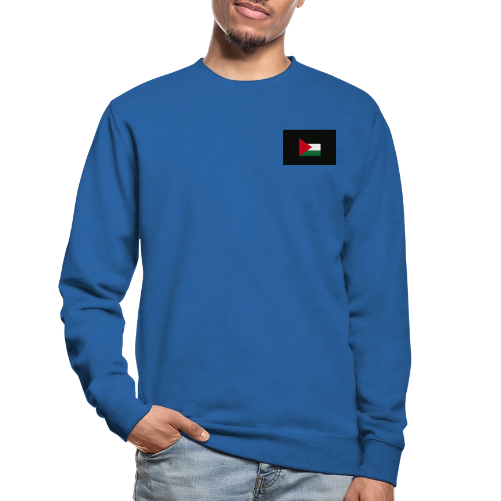 Sweat-shirt Unisex Palestine - bleu royal