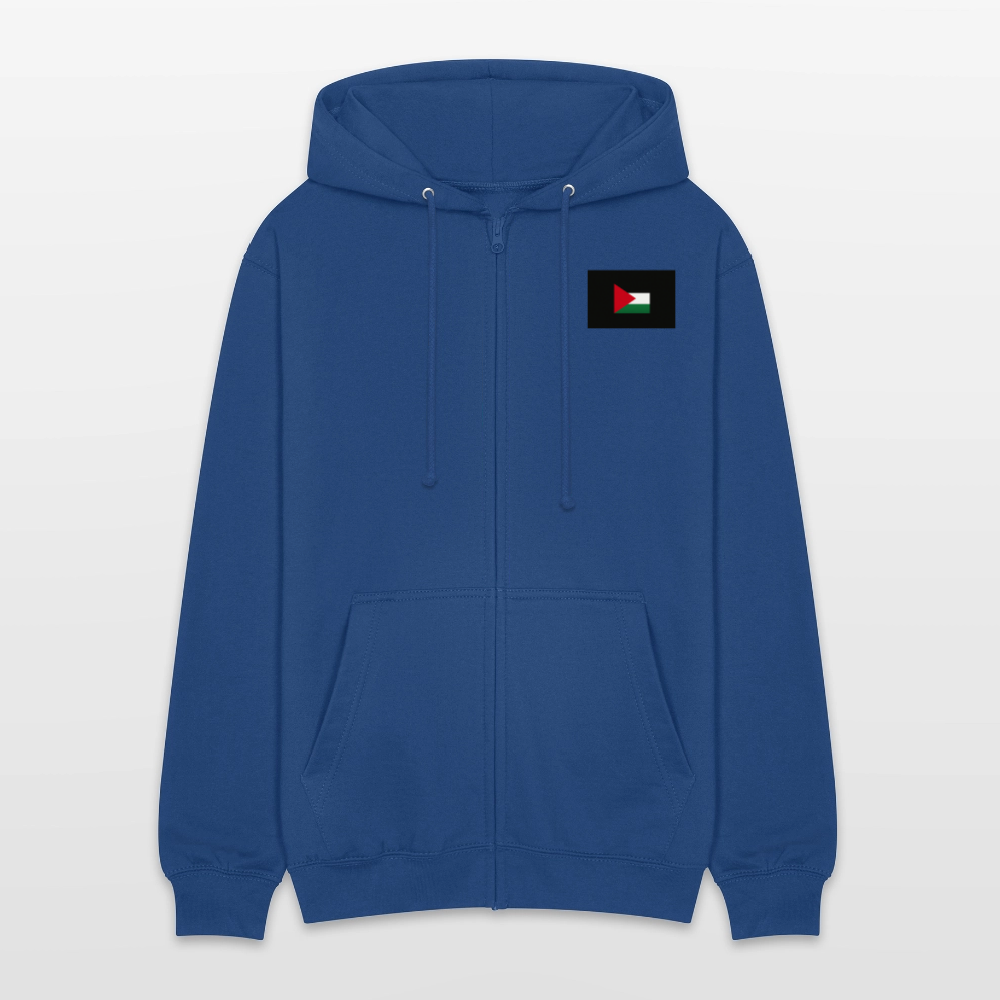 Veste à capuche unisexe Palestine - bleu royal