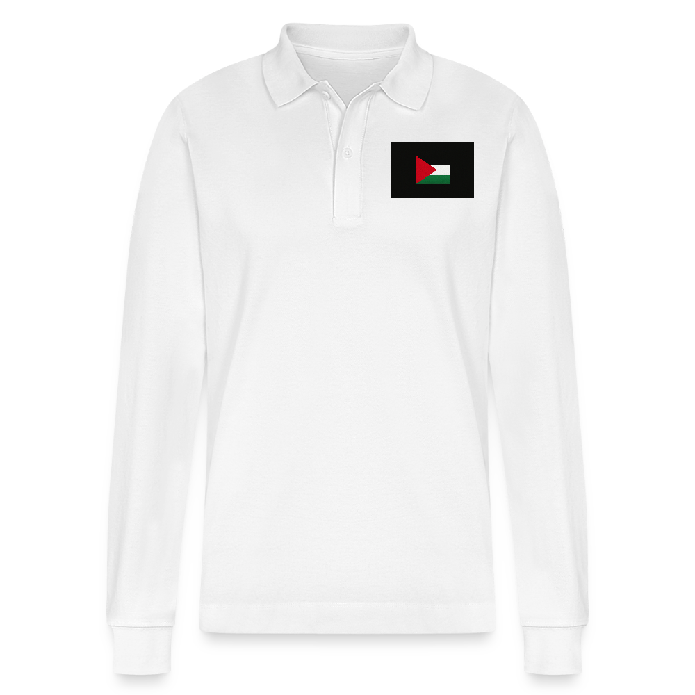 Polo Ă  manches longues bio PREPSTER Stanley/Stella Unisexe Palestine - blanc