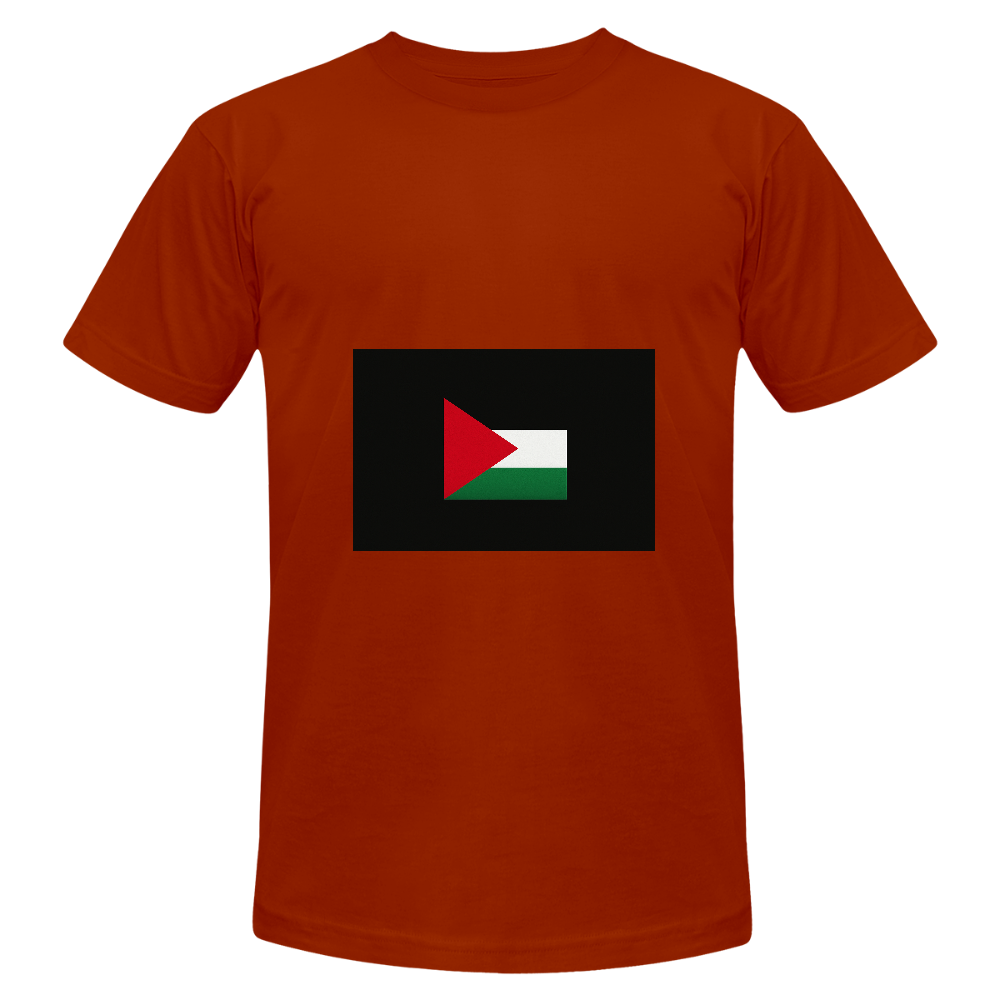 T-shirt chiné Bella + Canvas Unisexe Palestine - brique