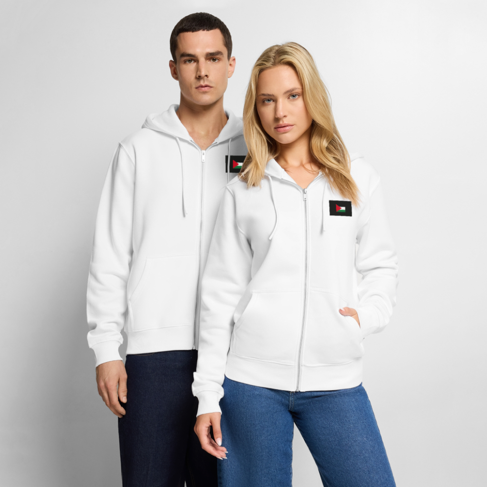 Veste à capuche Premium Homme Palestine - blanc
