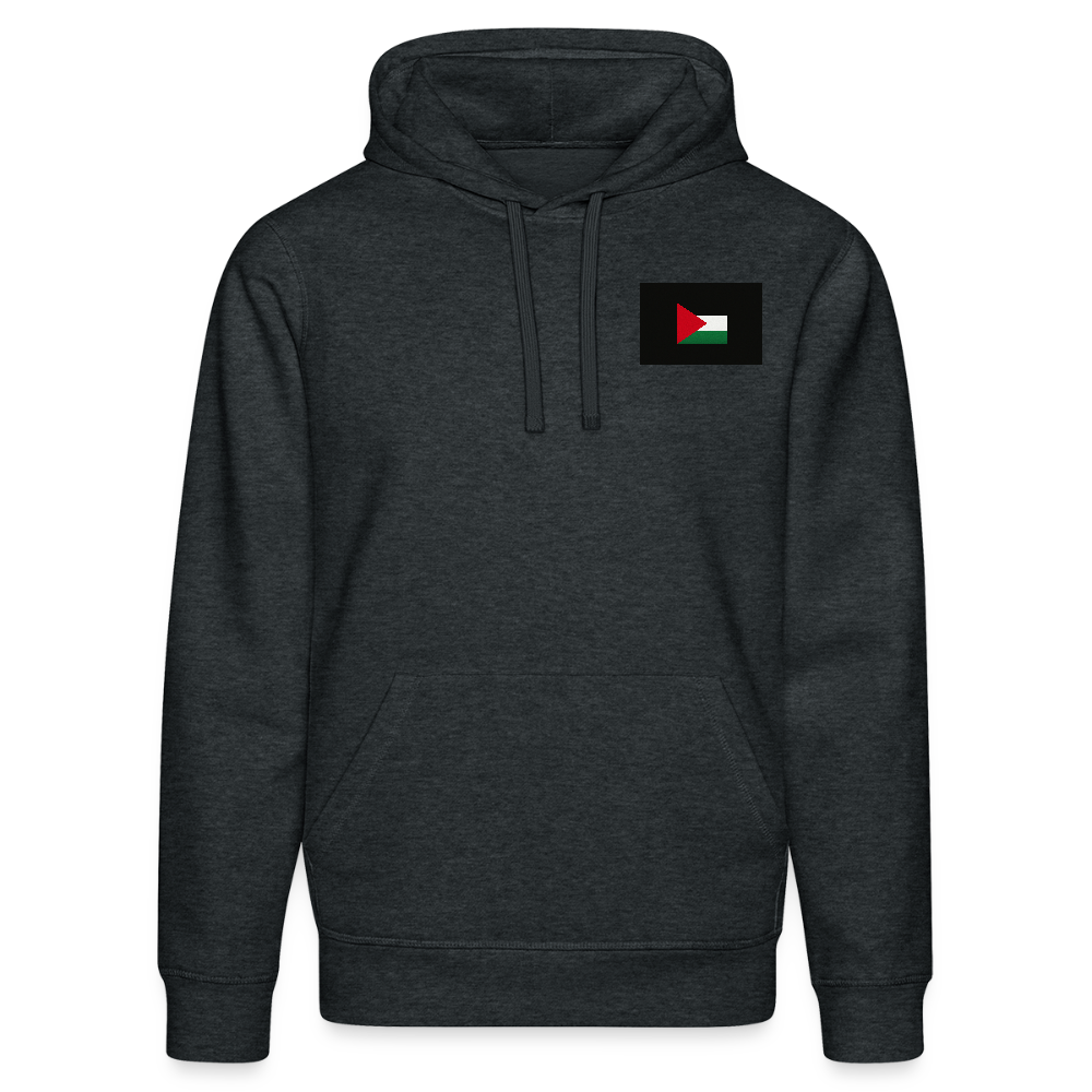 Sweat à capuche bio DRUMMER Stanley/Stella Unisexe Palestine - gris foncé chiné