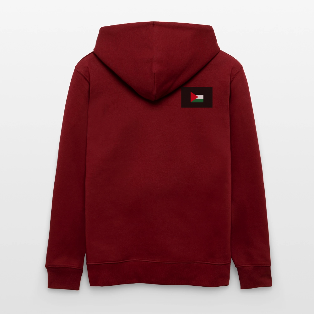 Veste à capuche bio CULTIVATOR Stanley/Stella Unisexe Palestine - bordeaux