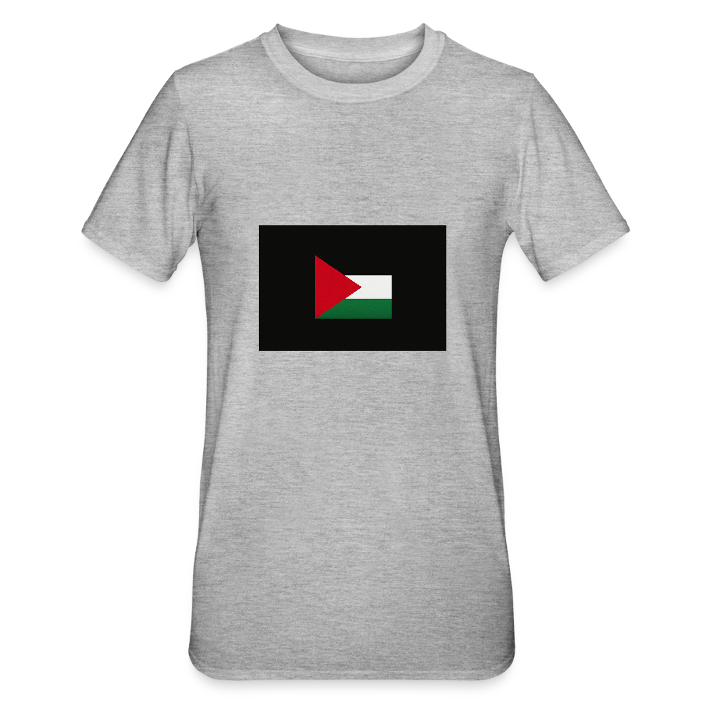 T-shirt polycoton Unisexe Palestine - gris chiné