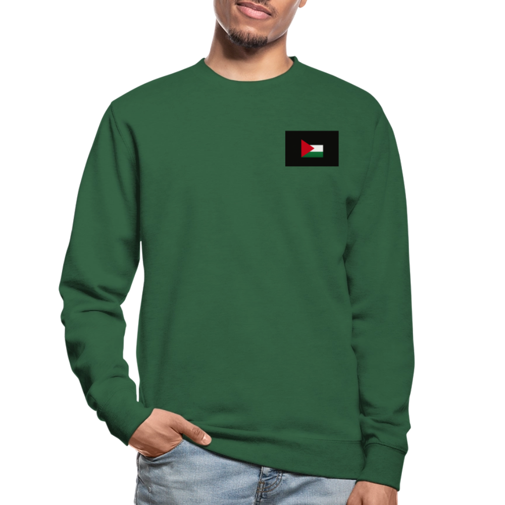 Sweat-shirt Unisex Palestine - vert foncé