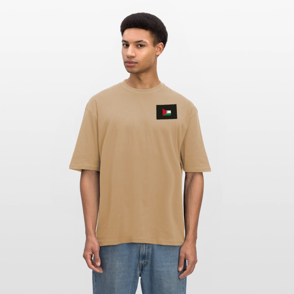 T-shirt oversize unisexe Palestine - beige