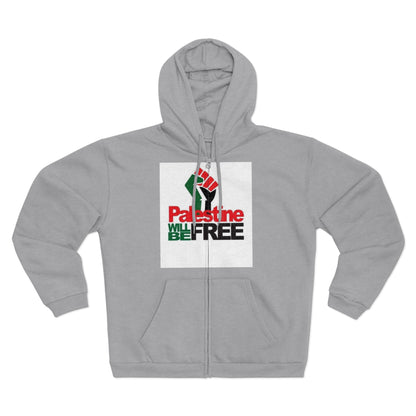 Palestine Will Be Free Zip Hoodie