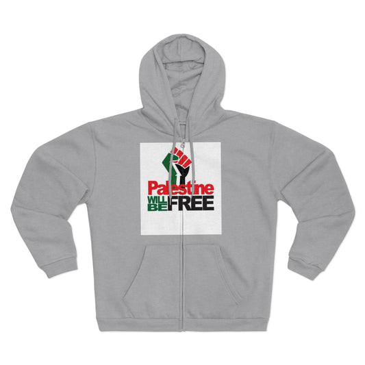 Palestine Will Be Free Zip Hoodie