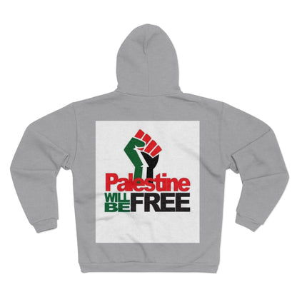 Palestine Will Be Free Zip Hoodie
