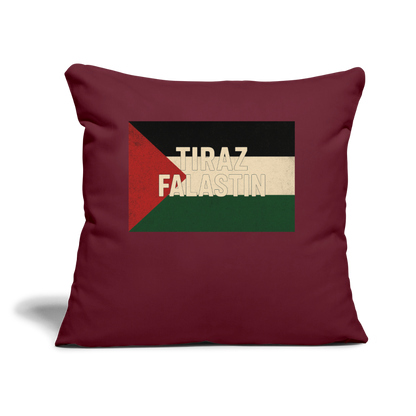 Coussin et housse de 45 x 45 cm - bordeaux